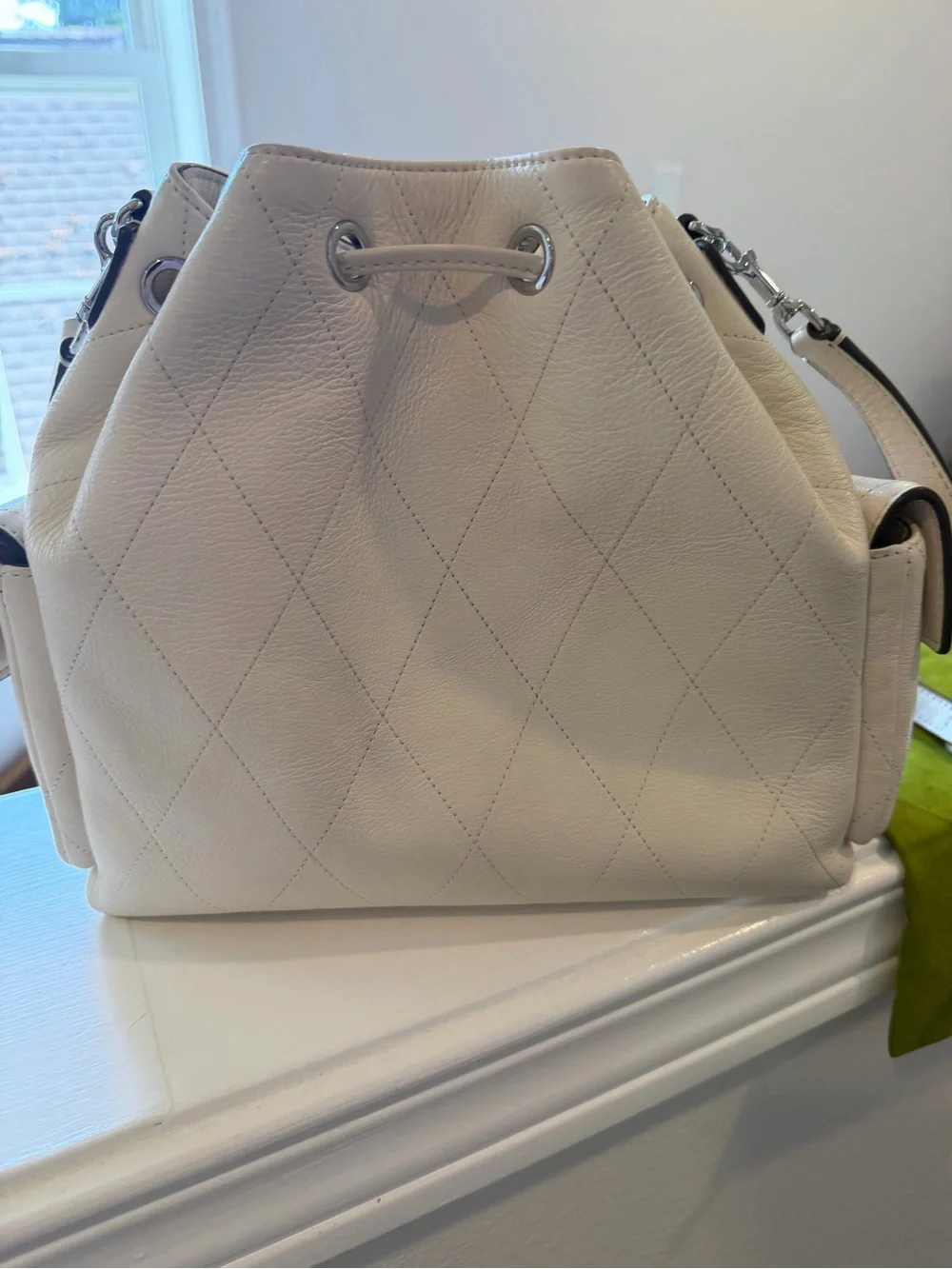 Tory Burch Quilted CHARLIE drawstring bag